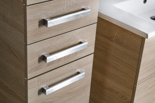 Álló szekrény, Aqualine Vega 35x184x31 platina tölgy VG985