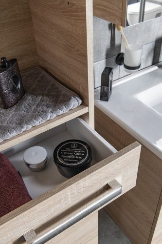 Álló szekrény, Aqualine Vega 35x184x31 platina tölgy VG985