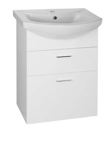 Alsó szekrény, Aqualine Zoja 2 fiókos fehér 51051A