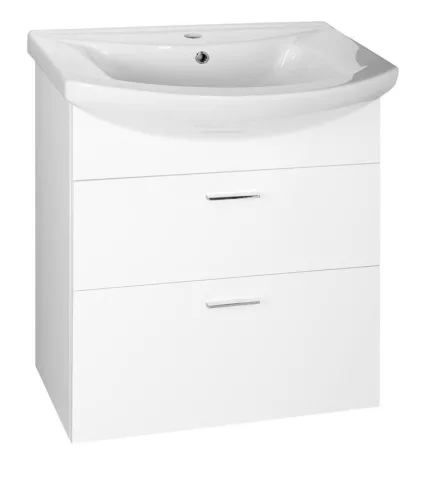 Alsó szekrény, Aqualine Zoja 2 fiókos fehér 51061A