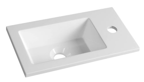 Mosdó, Aqualine öntöttmárvány mosdó 40x22 LM420