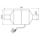 Öblítőtartály alkatrész, Alcaplast Ventilátor P128