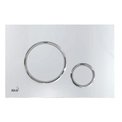   Öblítőtartály nyomólap, AlcaPlast króm-fényes/króm-matt M771