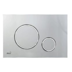   Öblítőtartály nyomólap, AlcaPlast króm-matt/króm-fényes M772