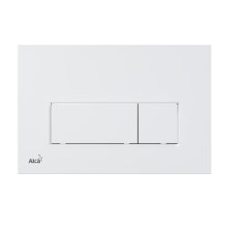 Öblítőtartály nyomólap, AlcaPlast fehér-matt M576