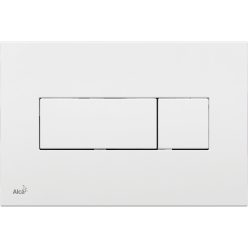 Öblítőtartály nyomólap, AlcaPlast fehér M370