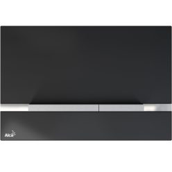 Öblítőtartály nyomólap, AlcaPlast STRIPE-GL1204