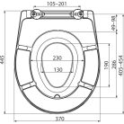 Wc Tető, AlcaPlast A603 Univerzális Duroplast