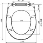 Wc tető, AlcaPlast A604 fehér Soft Close Univerzális Duroplast