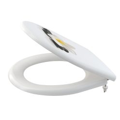 Wc tető, AlcaPlast A604 Flower Soft Close Duroplast