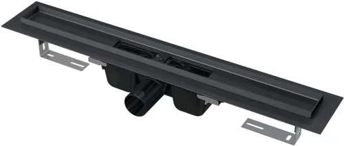 Padlóösszefolyó, AlcaPlast fekete 750 mm APZ1BLACK-750