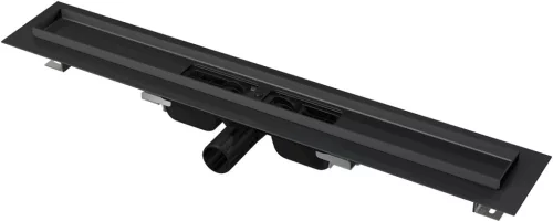 Padlóösszefolyó, AlcaPlast fekete 300 mm APZ101BLACK-300 low