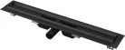 Padlóösszefolyó, AlcaPlast fekete 750 mm APZ101BLACK-750 low