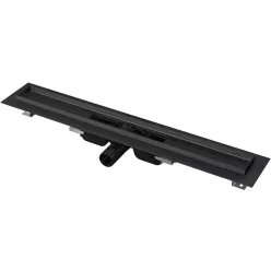   Padlóösszefolyó, AlcaPlast fekete 1050 mm APZ101BLACK-1050 low