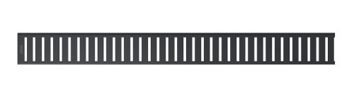Padlóösszefolyó rács, AlcaPlast Pure Black 300 mm PURE-300BLACK