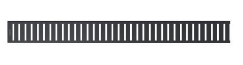Padlóösszefolyó rács, AlcaPlast Pure Black 850 mm PURE-850BLACK