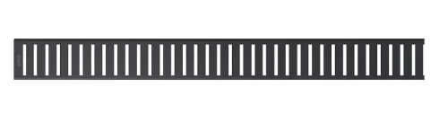 Padlóösszefolyó rács, AlcaPlast Pure Black 850 mm PURE-850BLACK