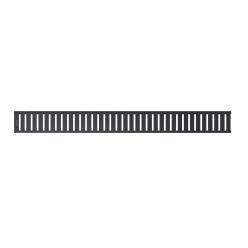   Padlóösszefolyó rács, AlcaPlast Pure Black 1450 mm PURE-1450BLACK