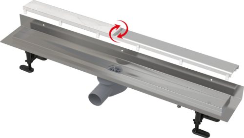 Padlóösszefolyó, AlcaPlast Fit and Go Wall 750 mm APZ23-DOUBLE9-750