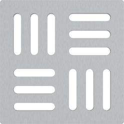 Padlóösszefolyó rács, AlcaPlast 102x102 mm MPV011