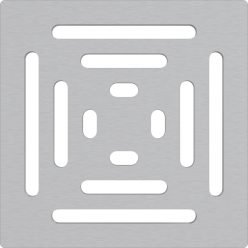 Padlóösszefolyó rács, AlcaPlast 102x102 mm MPV012