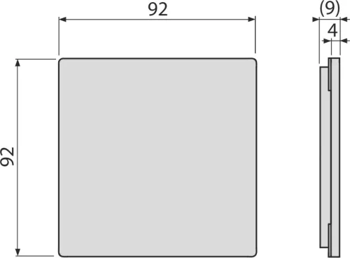 Padlóösszefolyó rács, AlcaPlast 92x92 mm MPV013