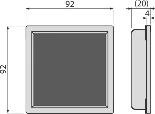 Padlóösszefolyó rács, AlcaPlast 92x92 mm MPV016