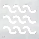 Padlóösszefolyó rács, AlcaPlast 102x102 mm MPV002