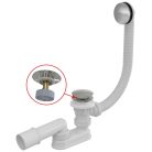 Le-és túlfolyó, AlcaPlast Click-Clack kádszifon A504CKM-80