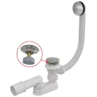 Le-és túlfolyó, AlcaPlast Click-Clack kádszifon A504CKM-120