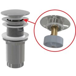 Lefolyó, AlcaPlast Click-Clack túlfolyóval A392C