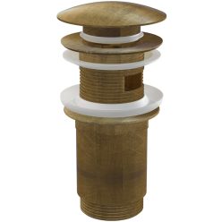   Lefolyó, AlcaPlast Click-Clack túlfolyóval bronz-antic A392ANTIC