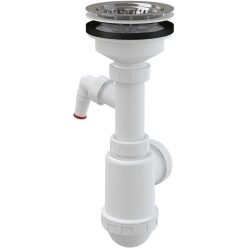 Mosogató szifon, AlcaPlast leeresztővel A446P-DN50/40