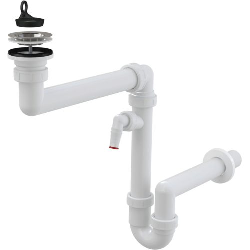 Mosogató szifon, AlcaPlast helytakarékos A870P-DN40