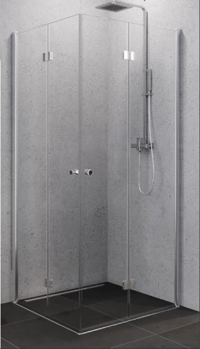 Zuhanykabin, Roltechnik New Trendy Superia króm harmonika ajtóval 90x90 K-0589