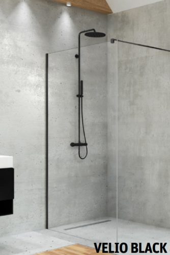 Walk-in, Roltechnik New Trendy Velio Black 140x200 D-0147B