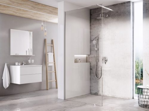 Walk-In, Ravak Walk-In Wall-100 krómhatású, króm W szettel GW9WA0C00Z1/GWD01000A098