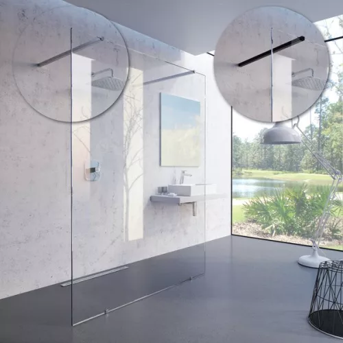 Walk-in, Ravak Walk-In Free Set 120, zuhanykabin króm+transparent GW9FG0C0SZ1