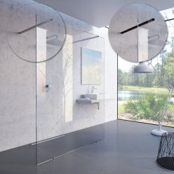   Walk-in, Ravak Walk-in Free 140 krómhatású 100-as króm W szettel GW9FM0C00Z1/GWD01000A098