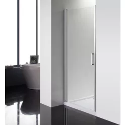   Zuhanyajtó, Aqualife HX-109T nyíló 90x190 chrome profil átlátszó üveg