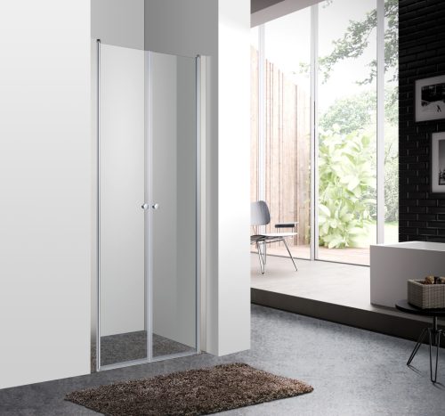 Zuhanyajtó, Aqualife HX-109T 2 ajtós 80x190 átlátszó üveg