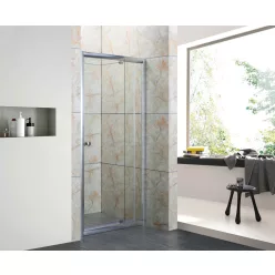   Zuhanyajtó, Aqualife HX-111 nyíló , 80x190 átlátszó üveg