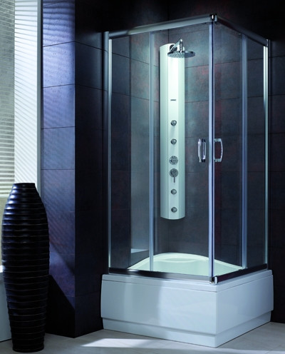 Zuhanykabin, Radaway Premium Plus C 1700 90x90 átlátszó üveggel