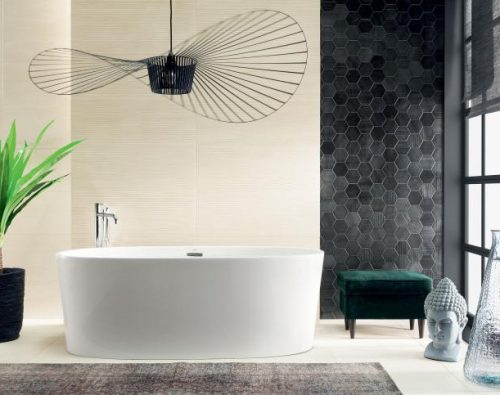 Csempe, Tubadzin HORIZON IVORY STR TUR-32X89 HISTR