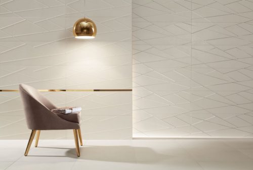 Dekorcsempe, Tubadzin HOUSE OF TONES white DEKOR TUR-32X89 HTWD