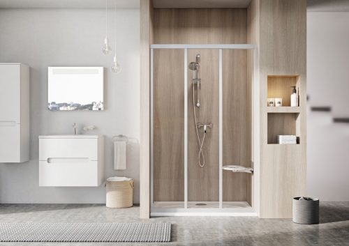 Zuhanyajtó, Ravak Supernova ASDP3-100 198 fehér+Grape üveg 00VA01R2ZG