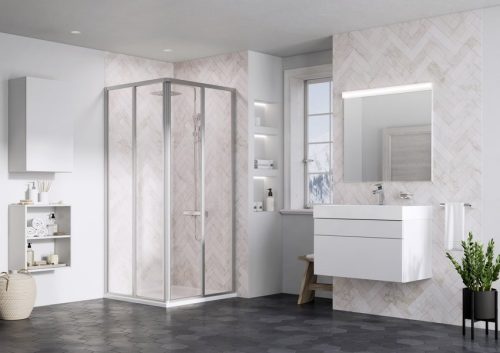 Zuhanykabin, Ravak Supernova SRV2-90 195 S szatén+Pearl polisztirén 14V70UO211