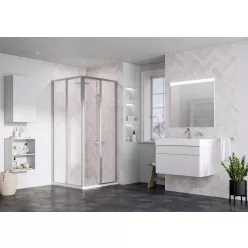   Zuhanykabin, Ravak Supernova SRV2-90 195 S szatén+Grape üveg 14V70UO2ZG