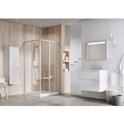   Zuhanykabin, Ravak Supernova SRV2-100 195 S fehér+Grape üveg 14VA01O2ZG