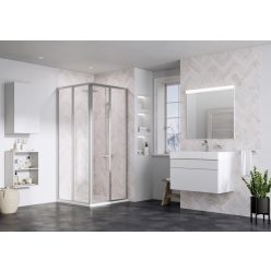   Zuhanykabin, Ravak Supernova SRV2-100 195 S szatén+Transparent üveg 14VA0UO2Z1